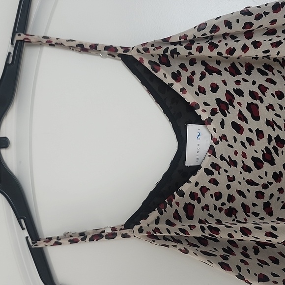 NWT FRENCH GREY FARINELLA DOUBLE LAYER CAMI ANIMAL PRINT 1X - Picture 2 of 13